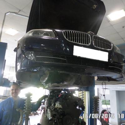 снятие двигателя с автомобиля